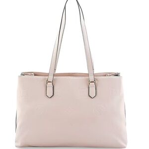 Loume Faux Leather Logo Tote Bag